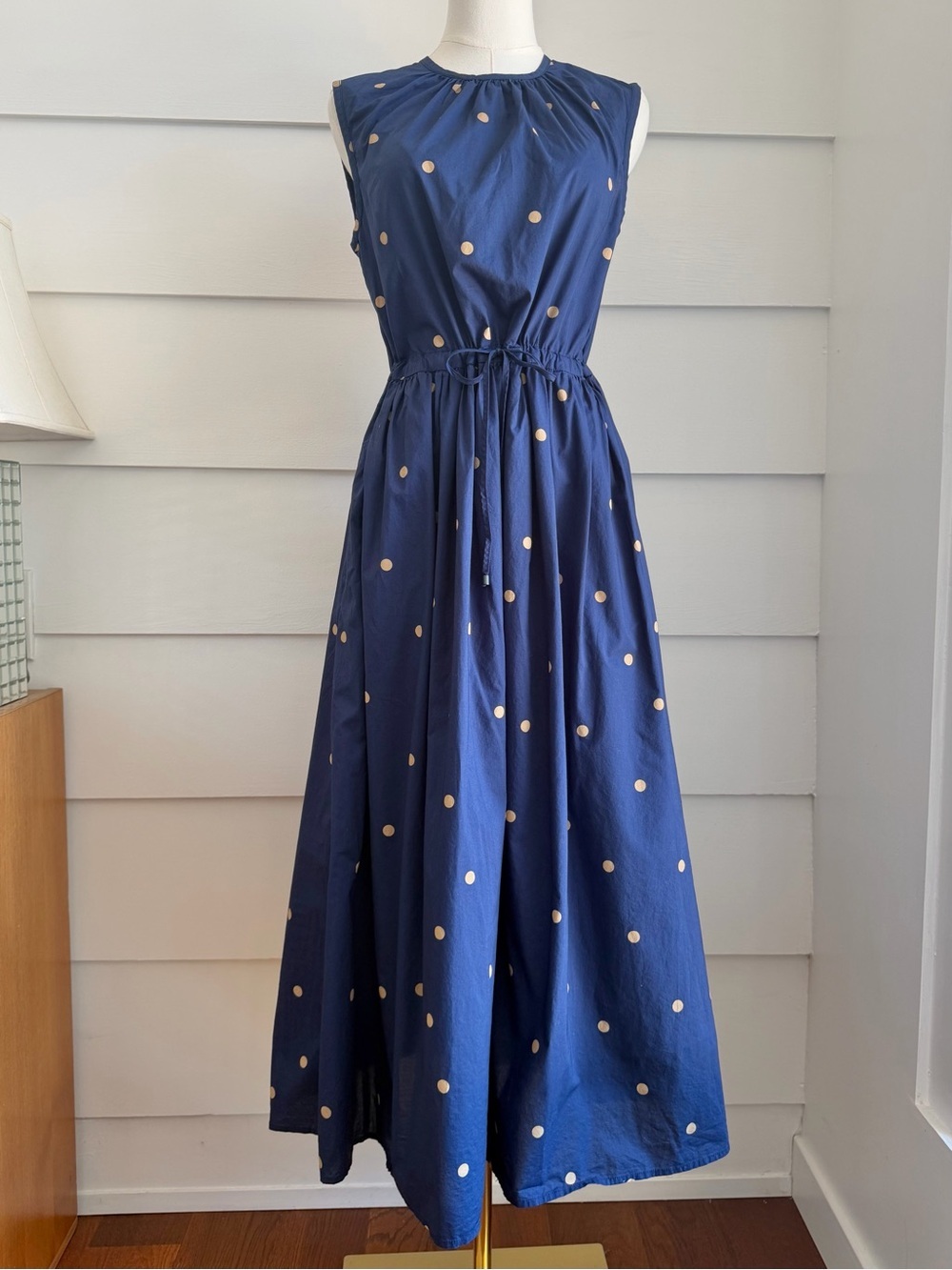 Kate Sylvester Dress Dotty Cotton Dress in Ink - Picture 8 of 8